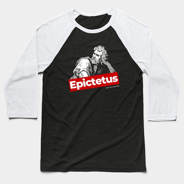 EPICTETUS #STOICMASTER Baseball T-Shirt by Rules of the mind